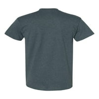 Muške teške pamučne multi boje majica u boji tamno heather 3x-velike veličine