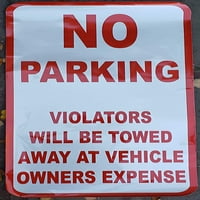Nema parkiranja u svakom trenutku nasilnici će se vući na štetu vlasnika vozila Extra Veliki naljepnica