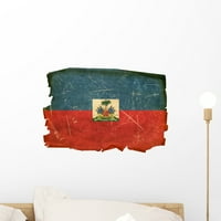 Haiti zastava zidne zidne muralne naljepnice, Wallmonteys Vinyl Peel & Stick Graphic WM182945
