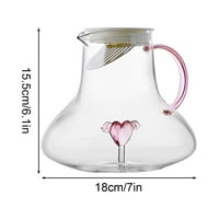 LI HB Store kreativne boce i naočale u obliku srca u obliku srca, vinski koktel sok za sokove pogodne