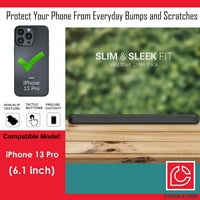 Capsule Case kompatibilan s iPhone Pro [Heavy Duty Hibrid dizajn Slim Style Crnoj kutiji za crnoj telefon]