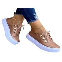 Lacyhop Ženske klizačke cipele patike za cipele čipke Stanovi Travel Neklizajuće casual cipele Comfort