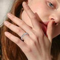Dan Fledorashia Mother Day Pokloni Prstenovi Moda Ženska cirkonija Bling Diamond Angagement Vjenčani prsten poklon za vaš ljubavnik Nakit