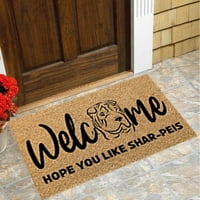 Dyfzdhu volite Shar Peis Doormat Dog Doormat Housewarming Poklon rođendan Poklon Shar Pei Doormat Dog