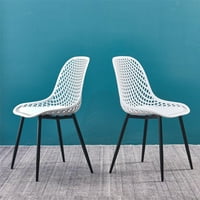 Plastična stolica Moderna jednostavna stolica u stilu, metalne nožne stolice s plastičnim jastučićima