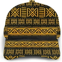 Žuta i crna afrička kapa Podesiva baza bajzl šešira za muškarce za muškarce Ženska UV zaštita
