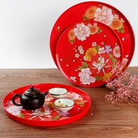 Kineski stil čaja za ladicu za ponovno zakraćivanje melamine za višekratnu upotrebu sa glatkom površinom
