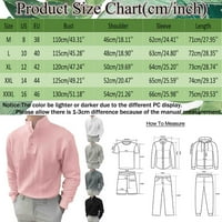 vrhovi za muškarce jesenski gumb okrugli izrez čvrsta boja bluza dugih rukava dugih rukava majica muške