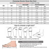 CHAMARIPA formalna visina povećava cipele - cipele za pete za muškarce - smeđe kože derbi cipele