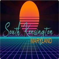 Južni Kensington Maryland Vinil Decal Stiker Retro Neon Dizajn
