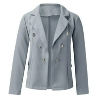 Čvrsti uredski kaput za žene Ženska jakna za rever Laba otvorena prednja blejzer Blazer odijelo casual