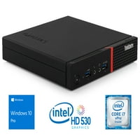 Rabljeni Lenovo ThinkCentre Mini PC, Intel Core i7-6700t do 3,6 GHz, 8GB RAM-a, 1TB SSD, DisplayPort,