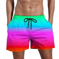 Viikei Plus Veličine Muške kratke hlače na čišćenju modnih gradijentnih džepova Elastične pantalone na plaži
