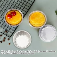 Aluminijski cupcaKeliners muffin čaše mini cheesecake kontejneri krem ​​sa brulee desertcupsfoil ramekins