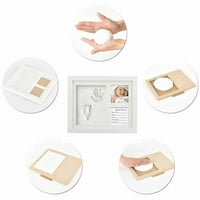Poklon set za bebe Suvenir - uključuje okvir za bebe, glineni ukras za rođenje - FOO-ov suvenir za djevojčice
