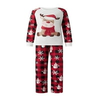 Tregren koji odgovara porodičnoj pidžami, božićne pidžame Obiteljski božićni pidžami set xmas pidžama