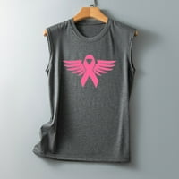 Ženske košulje za podizanje raka dojke s ružičastom vrpcom otisnutom na oktobru trošilice za punjenje
