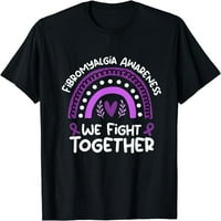Žene vrhovi borimo se zajedno Fibromijalgia majica poklon posada vrata za zabavu majice
