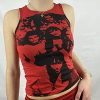Ženski ispisani okrugli vrat za okrugli vrat na vrhu modne udobne majice XL