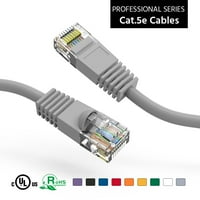 8ft CAT5E UTP Ethernet mreže podignute kablovsku sivu, pakovanje