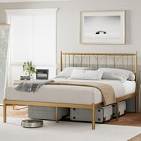 Metalni okvir za krevet s uzglavljem, teški metalni okvir za postavljanje ploče od metala