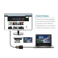 GloryStar USB 3. do VGA adaptera USB do VGA Video grafička kartica Prikaz vanjskog adaptera za kabel