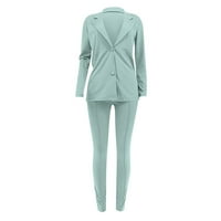 Meichang odijelo za žene ljetoviti bez rukava bez rukava blažer casual gumba kratke hlače elegantne