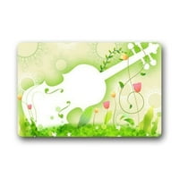 Winhome Spring Violin u zelenim otvorima za prostirke na otvorenom na otvorenom u zatvorenom doormatu