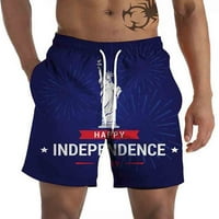 Luiyenes Plaže kratke hlače za muškarce Ljetna zastava tiskana muška četvero jula Patriot američka američka