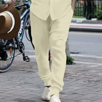 Aurouralne taktičke pantalone za muškarce Ležerne prilike povremene elastične struk Stripe džepom pamučne