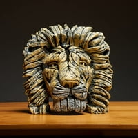 Otokdays Lion Kip Docor Decor, Lion Decor Skulpture za životinje, Mali dekor Predmeti za polica, Resin