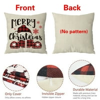 Crvena ploča božićna jastučnica - Božićno bacanje jastučnice za jastuk za meku jastuk za kućni kauč