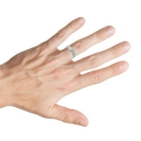 Tungsten Carbide Shiny Grooved Center brušene strane Vjenčani prsten za muškarce i dame