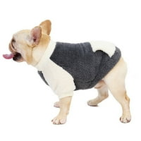 Zimski pas za malog psa, fleece topli pasg džemper za pse, džepni dizajn za pse odjeća za male srednje