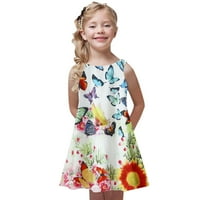 NSENDM Dječja odjeća Kids Princess haljine Party haljina ljetne djevojke djevojke bez rukava djevojke