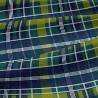 Onuone pamučni dres tamne teal plave tkanine Madras Provjeri šivanje zanata za obrtni projekti Otisci od tkanine sa dvorištem širom