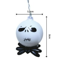 5ft 10ft Halloween Ghost String svjetla, Ghost Eye Lice Dekoracija u dvorištu Uređaj za bateriju, ukrasi