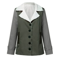 Hoodies Y2K stabilna odjeća Ženska casual moda labav plus runov ovratnik sa džepom Držite toplu jaknu