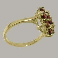 Britanci napravio 14k žuto zlatni prsten sa prirodnim prstenom od žrtava žrtava - veličine - veličine 11