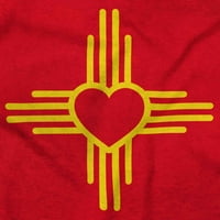 New Mexico Love Zia Slab zastava Sun zastava Zip Up Hoodie Muške ženske brine za žene 3x