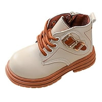Dječaci Djevojke Britanci Single Boot Boys Dječji bočni patent zatvarač Kratke trend cipele Jesenske