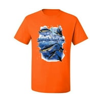 Yellowfin Plivanje Muška grafička majica, Narančasta, 3xL