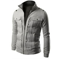 Mens Cardigan dizajniran rever Slim kaput jakne Muški kaputi i jakne Meška jakna od pamučne jakne