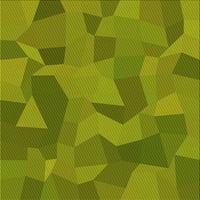 Ahgly Company u zatvorenom kvadratu uzorak pistachio zelene zelene površine, 4 'kvadrat