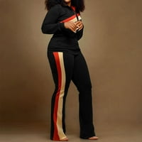 IOPQO saloni za žene za žene odjeću sportske modne dvije hlače Pocket set TrackSuits Ženska odjeća setovi