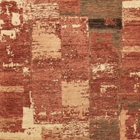 Ahgly Company Indoreni pravokutnik Sažetak Crveni patchwork prostirke, 7 '10'