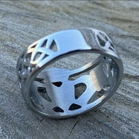 1- nehrđajući čelik Muški keltski irski oblozi vjenčani prsten veličine 6-10