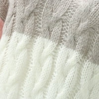 DTIDTPE ženske modne labave velike veličine solidne boje kapuljače duge rukave na vrhu puflog džemper