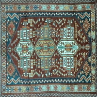 Ahgly Company Zatvoreni kvadrat Perzijsko svijetlo Plava tradicionalna područja područja, 7 'kvadrat