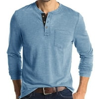 Slaba ušteda za tagold muške zimske vrhove, muški ležerni okrugli pulover za dno košulje od punog dugih